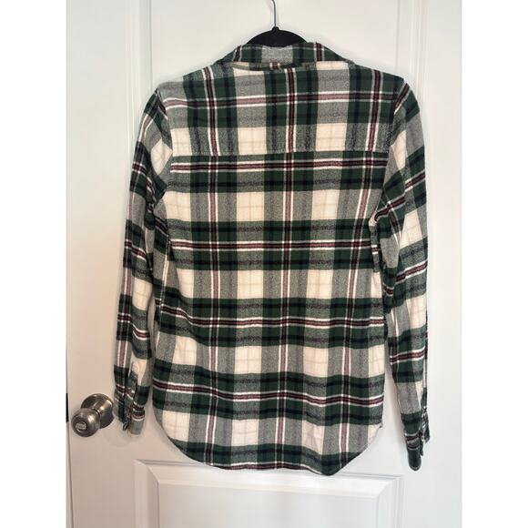 American Eagle Ahh-Mazingly Soft Classic Fit Green White Plaid Flannel M - Picture 5 of 7